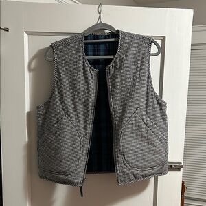 YMC gingham reversible vest